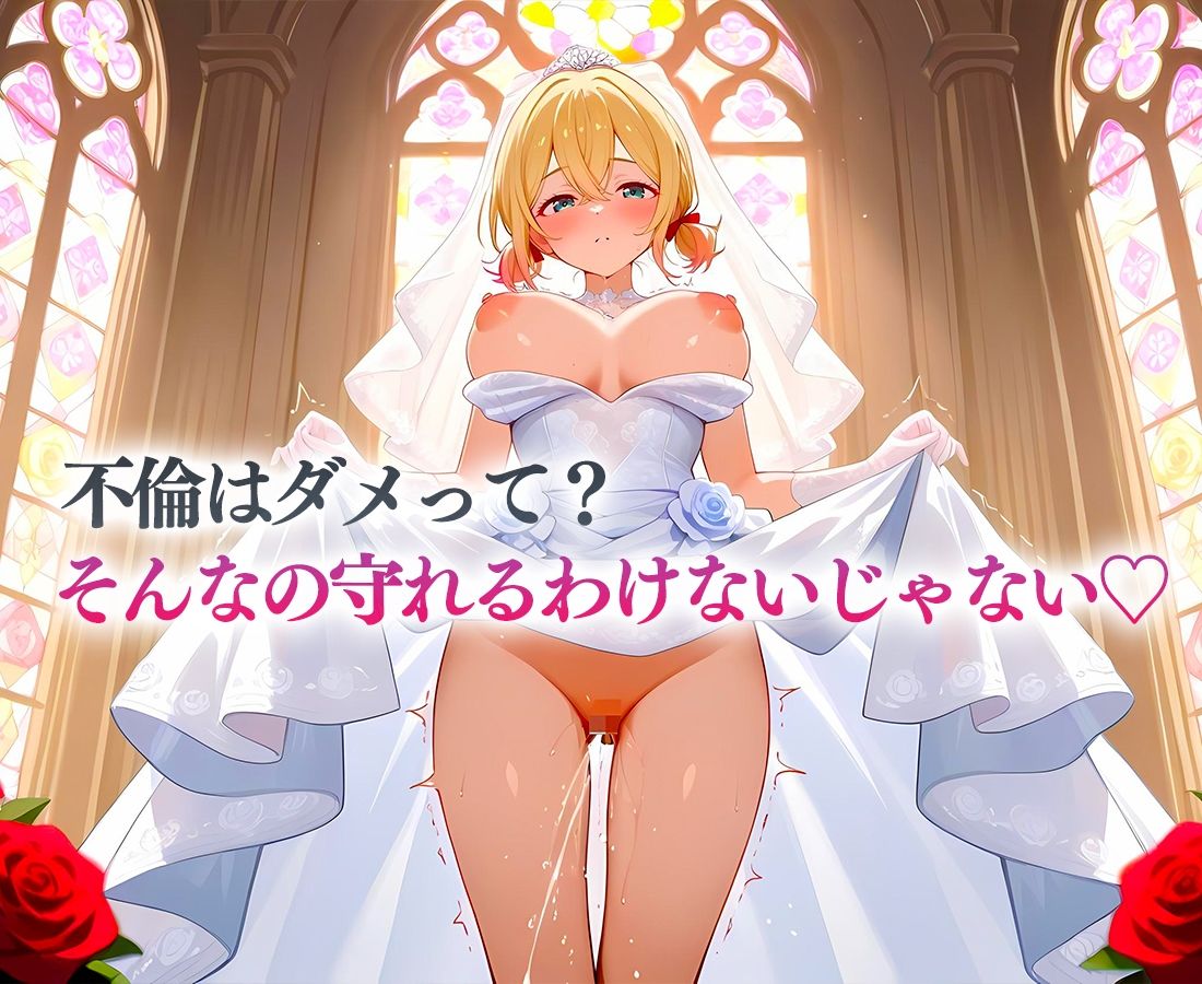 サンプル画像2:花嫁たちの性癖〜愛を誓ったその日に不倫セックス  まみ＆るか(キンタマ空っぽ) [d_665961]