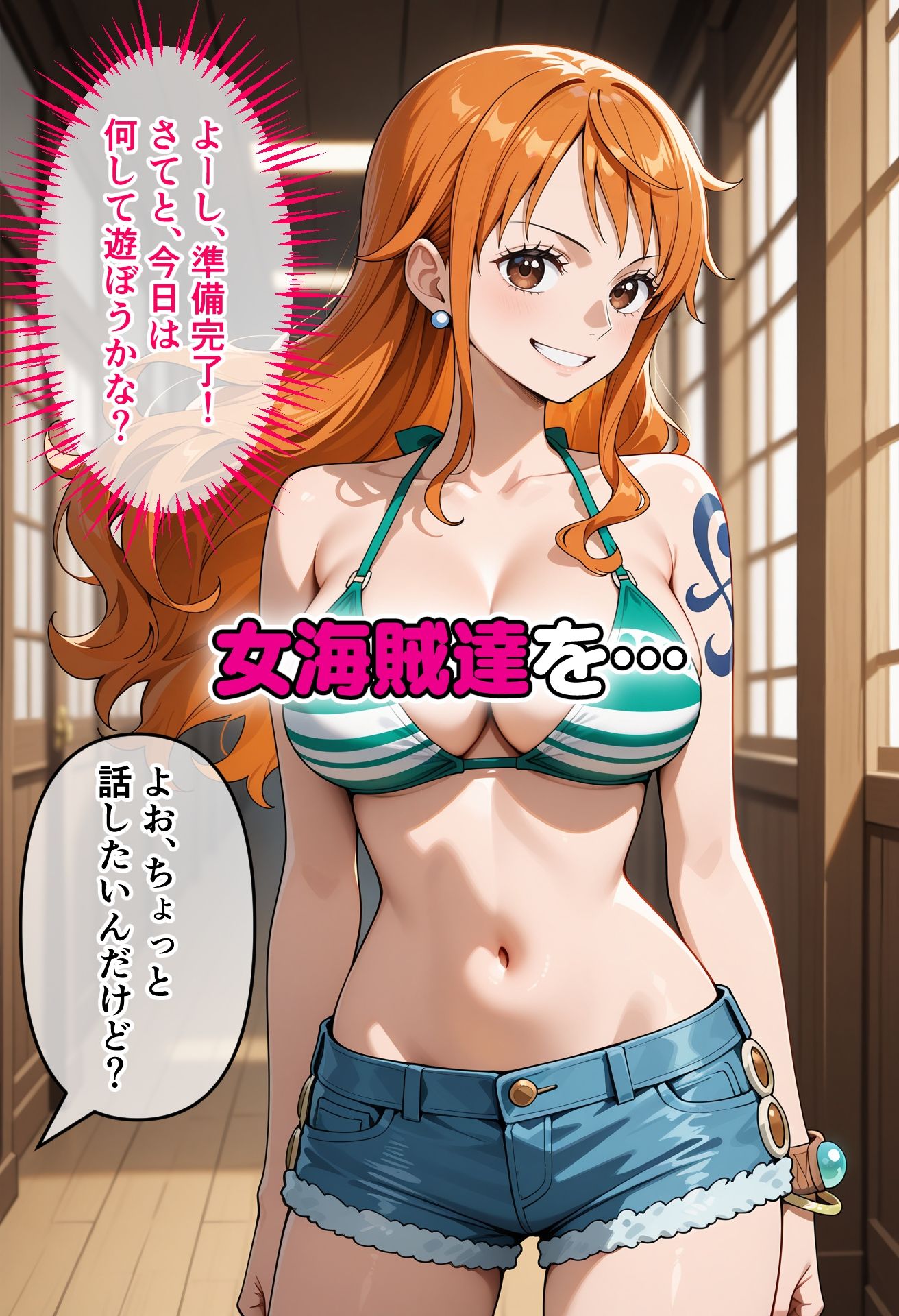 女海賊達を催〇アプリで寝取って孕ませてみた_0