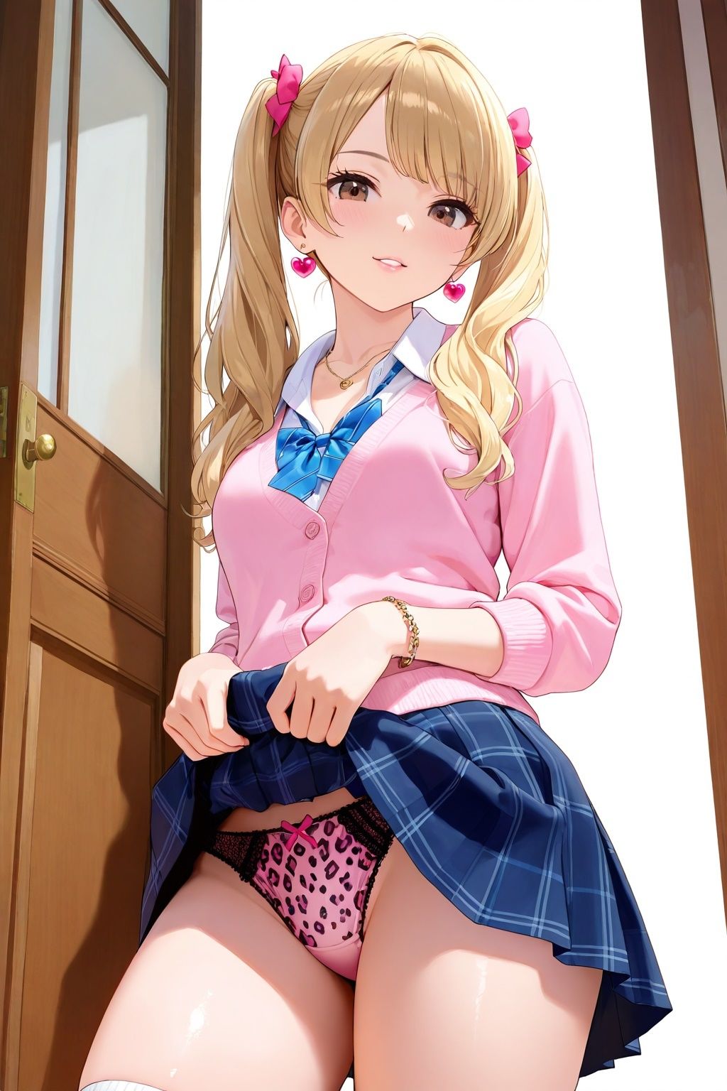 ルーズソックスJKのたくし上げパンチラ 画像9