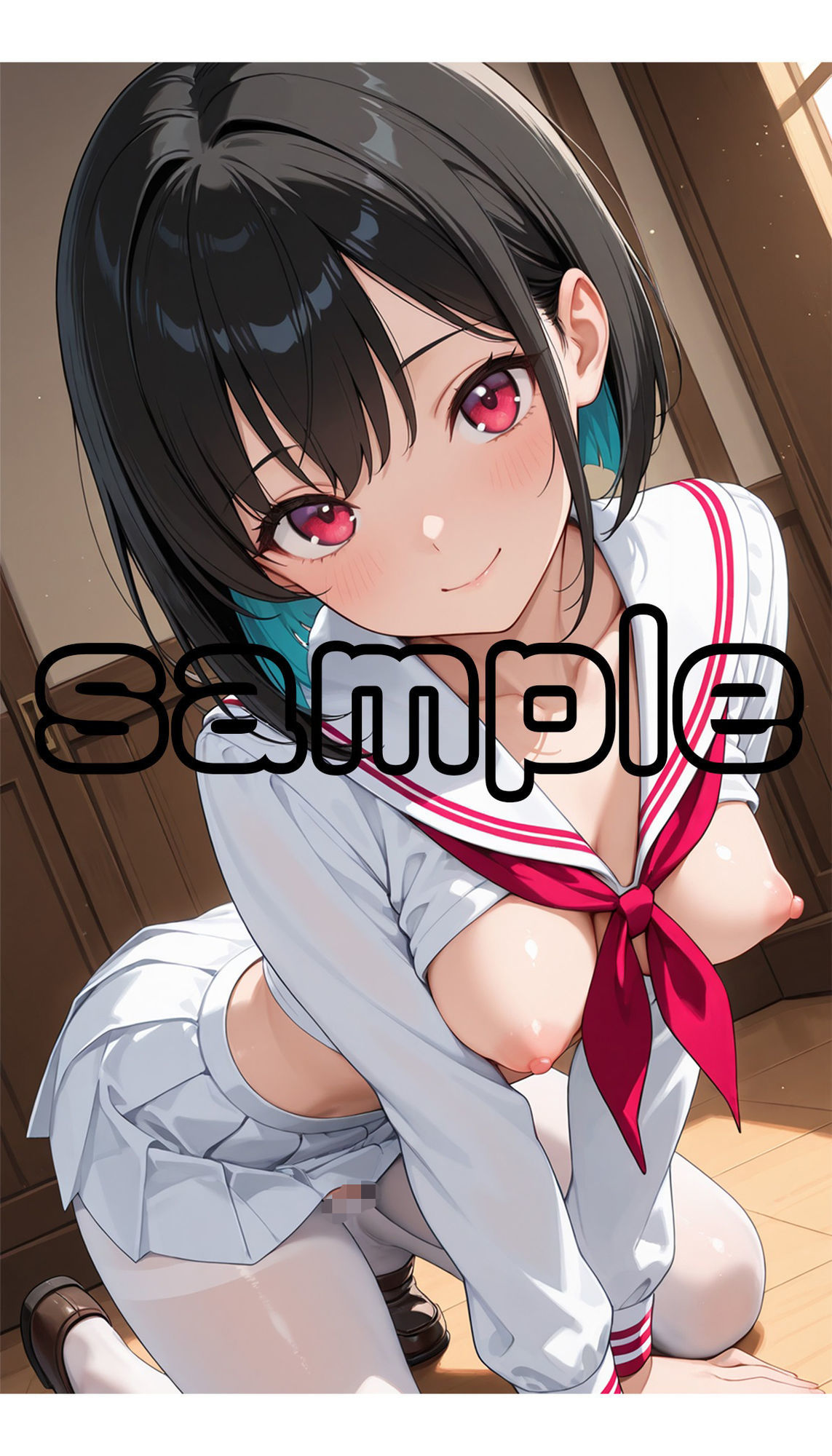 サンプル画像1:（画集）制服JKを見る！2（縦型）(120×75の部屋) [d_666188]