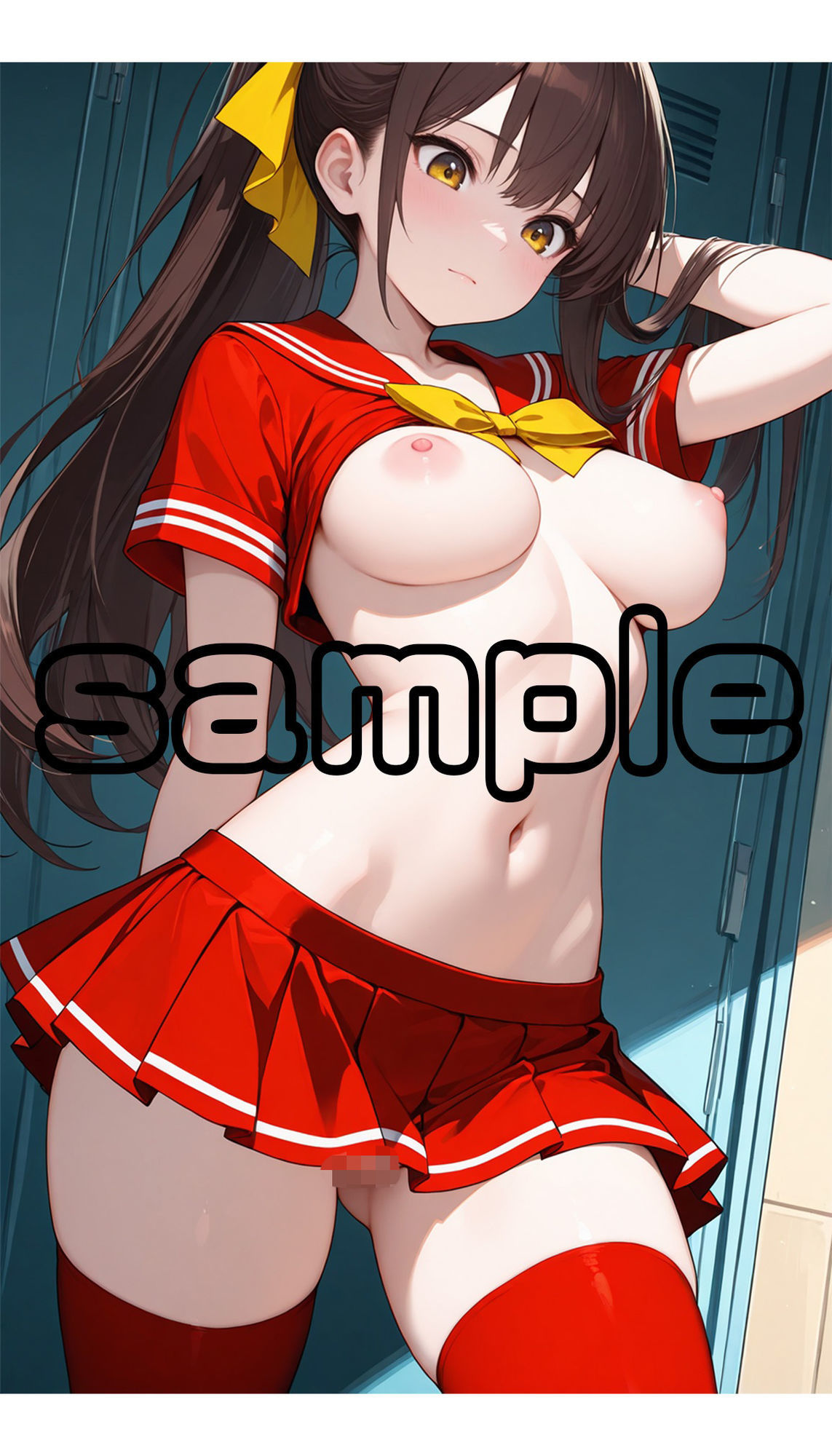 サンプル画像4:（画集）制服JKを見る！2（縦型）(120×75の部屋) [d_666188]