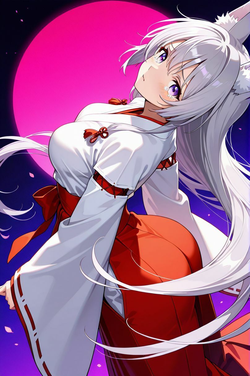 サンプル画像1:あなたの願い、叶えてあげる。〜月と巫女のおねえさん〜(けも☆ラボ記録) [d_666303]