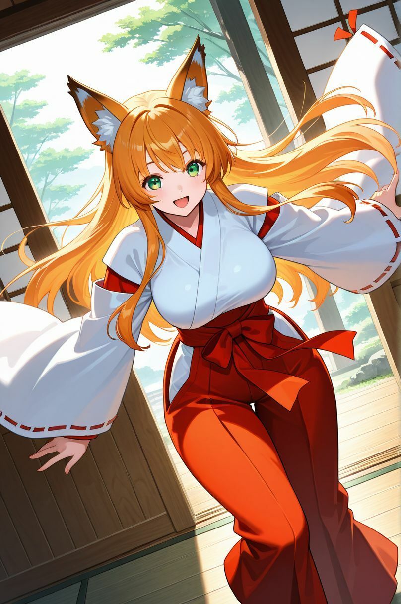 サンプル画像4:あなたの願い、叶えてあげる。〜月と巫女のおねえさん〜(けも☆ラボ記録) [d_666303]