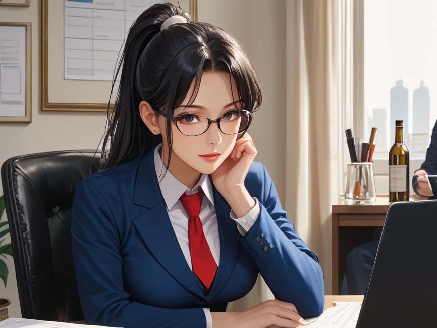 サンプル画像1:S◯X好きの清楚系人妻OLが職場の男たちの性処理長に任命される(ミクルート) [d_666308]