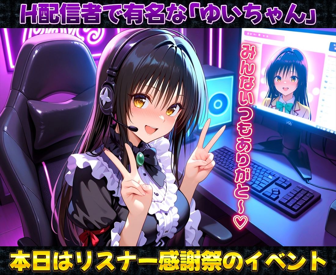 サンプル画像1:有名配信者の唯ちゃんによるHなリスナー感謝祭！(カレー味のうんこ) [d_666384]