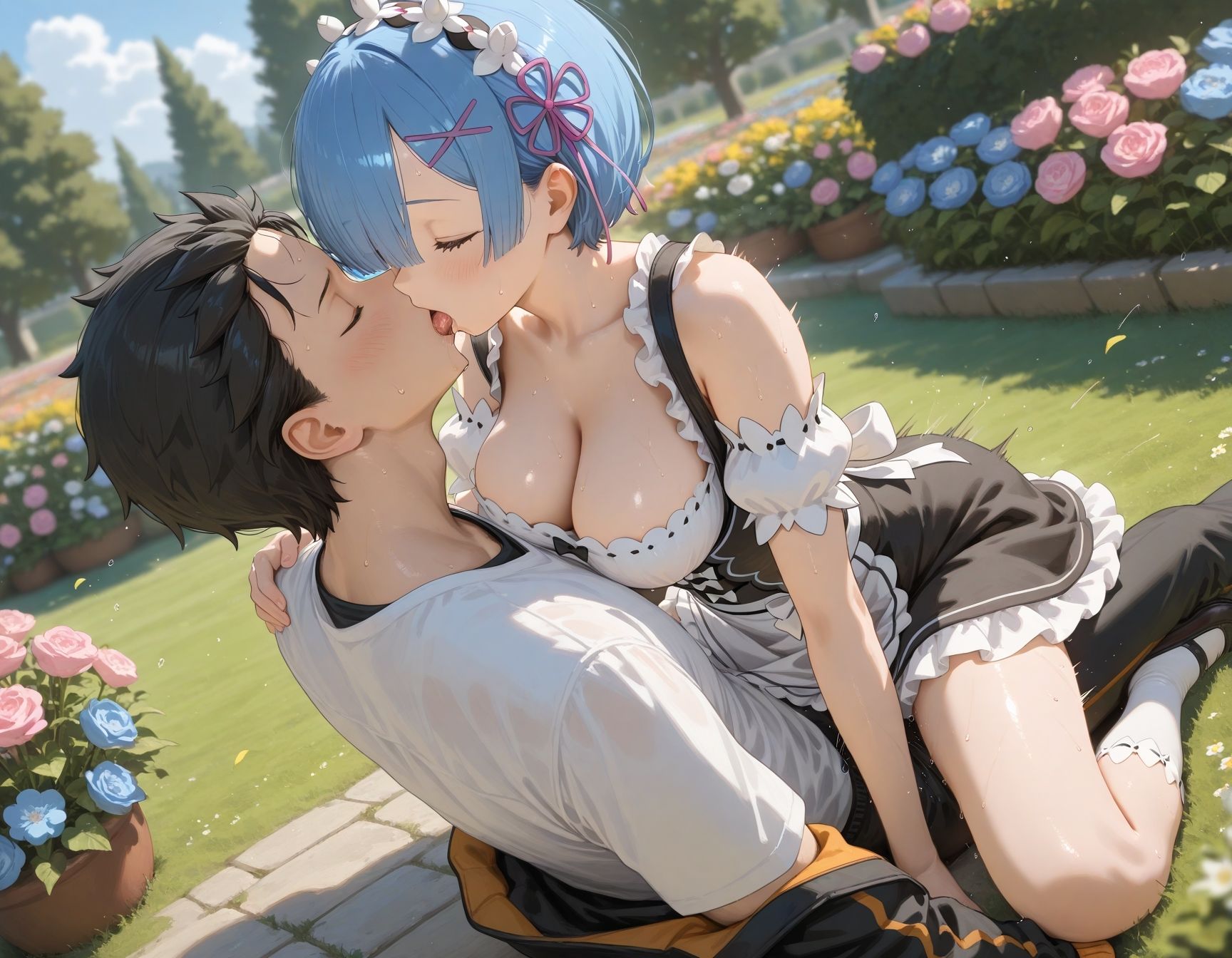 サンプル画像1:風の中のスバル君(てるさ) [d_666609]