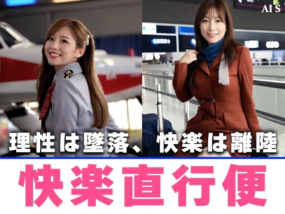 サンプル画像2:【約40分】『ケツアナ航空』客室乗務員、胸丸出し乱気流。-AIで描く究極の美女達-(AIで絶世の美女を作る) [d_666638]