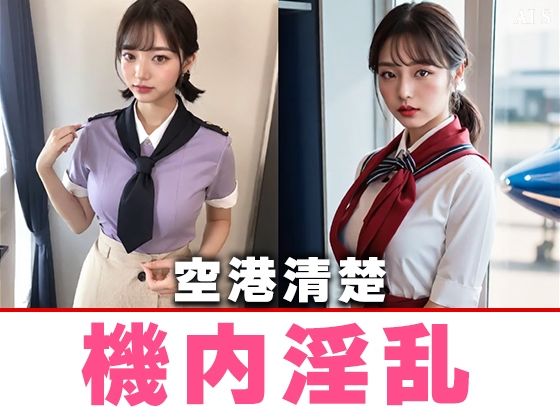 サンプル画像4:【約40分】『ケツアナ航空』客室乗務員、胸丸出し乱気流。-AIで描く究極の美女達-(AIで絶世の美女を作る) [d_666638]