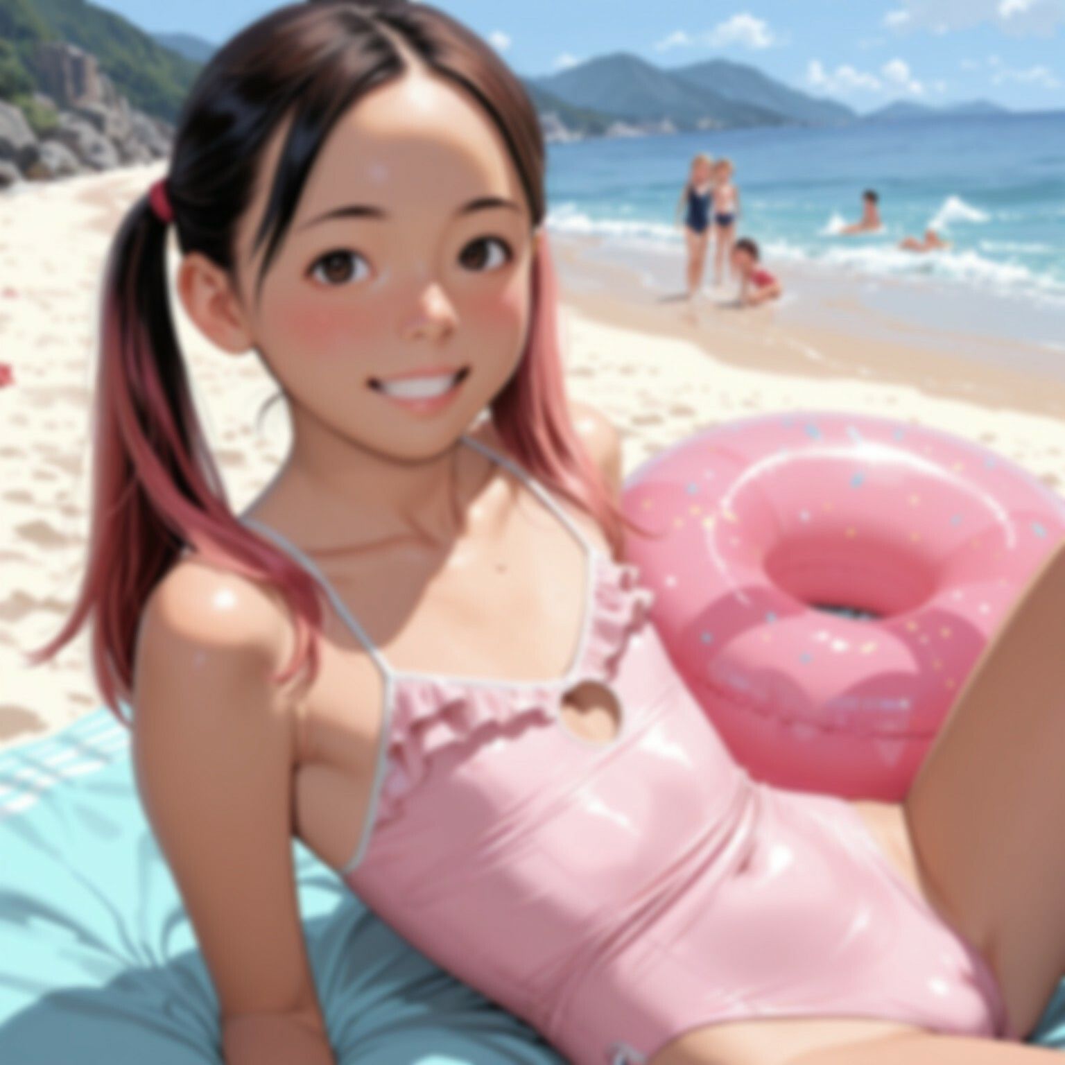 ピュアな水着の撮影記録 2つるぺたビーチ編（302枚） サンプル画像 2