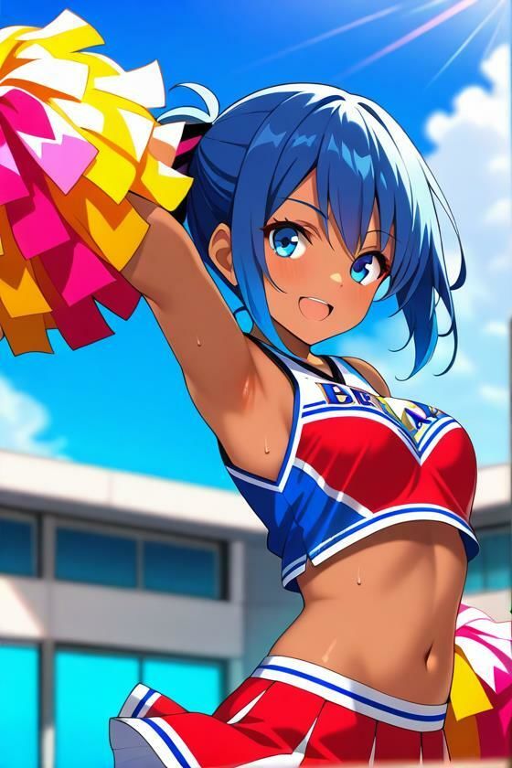 サンプル画像1:チア嬢の柔らかみ   1(美女の親指) [d_666770]