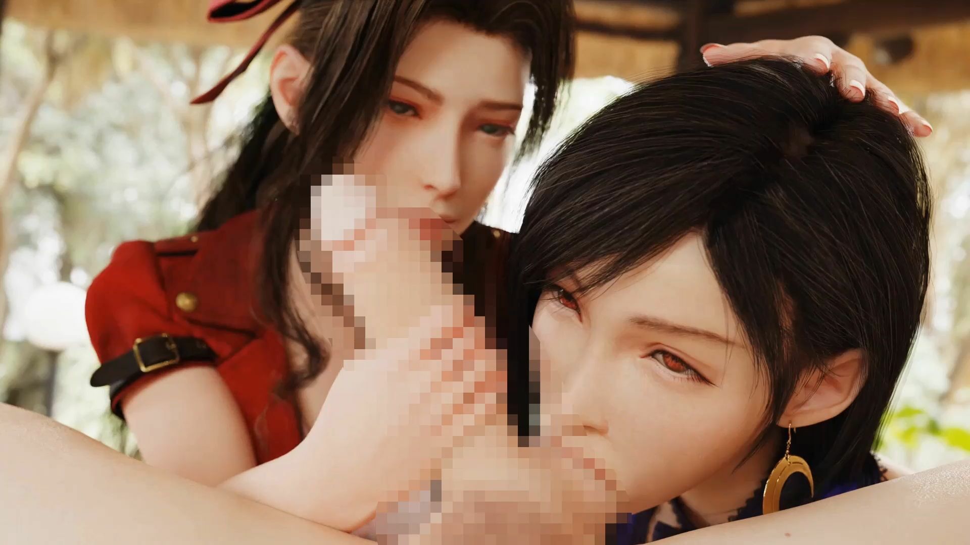 F◯7ティファ＆ヒロイン’s媚薬メス堕ちハーレム  ハメ撮り風  3DCG動画  vol.2 画像5