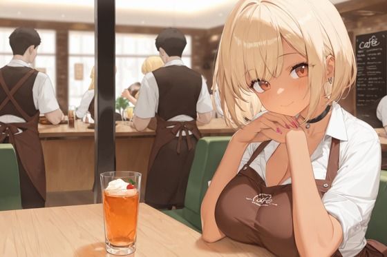 サンプル画像1:バ先の後輩ギャルを即ハメ調教(あふれだすにじる) [d_666883]