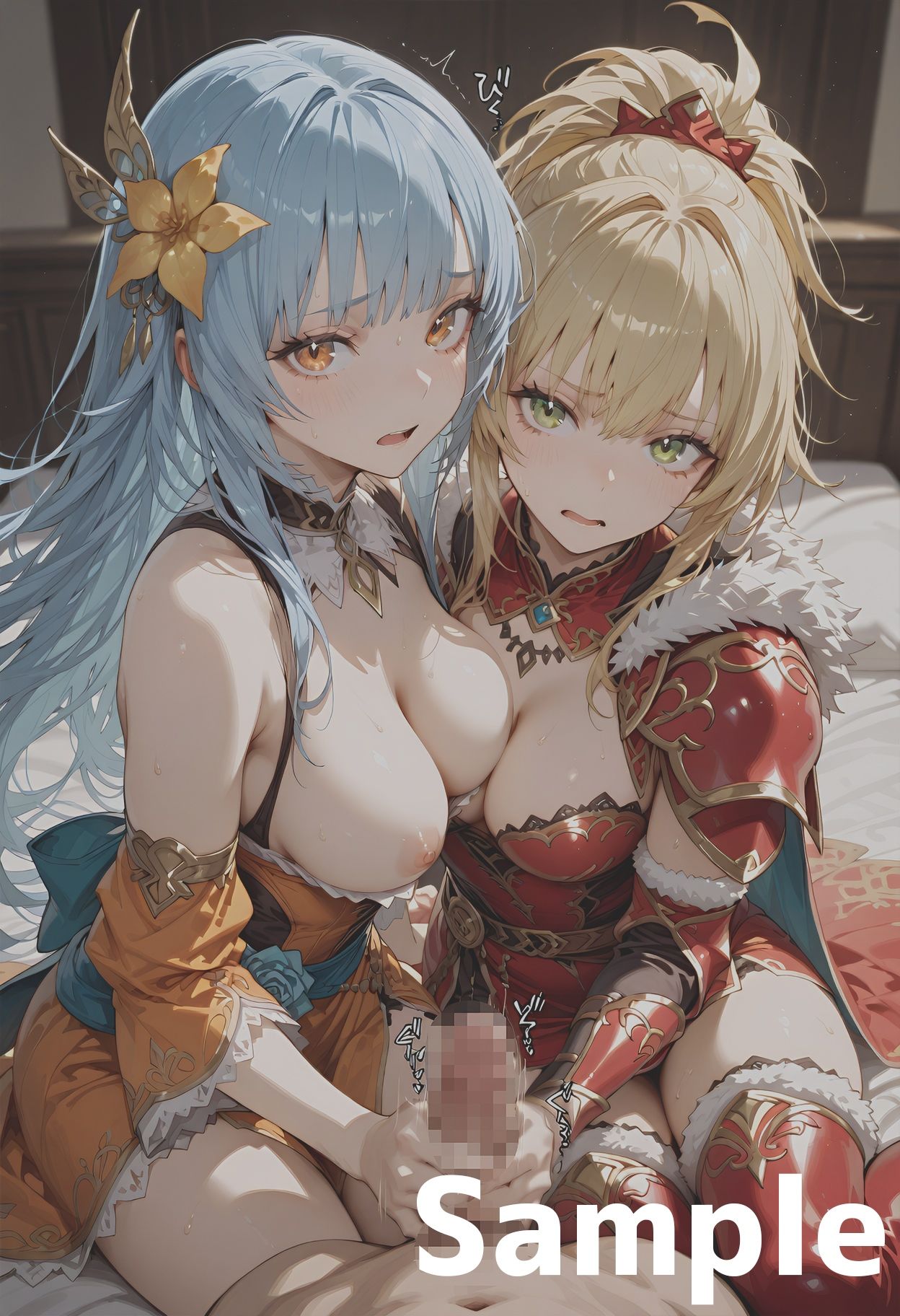 サンプル画像2:【動画付き】 最終◯帝とロッ◯ブーケのちょっと長い日〜もう男に飽きて女に行き着いたふたり〜(わたあめ重工) [d_666918]