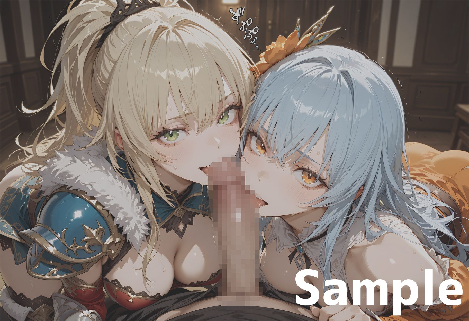 サンプル画像6:【動画付き】 最終◯帝とロッ◯ブーケのちょっと長い日〜もう男に飽きて女に行き着いたふたり〜(わたあめ重工) [d_666918]