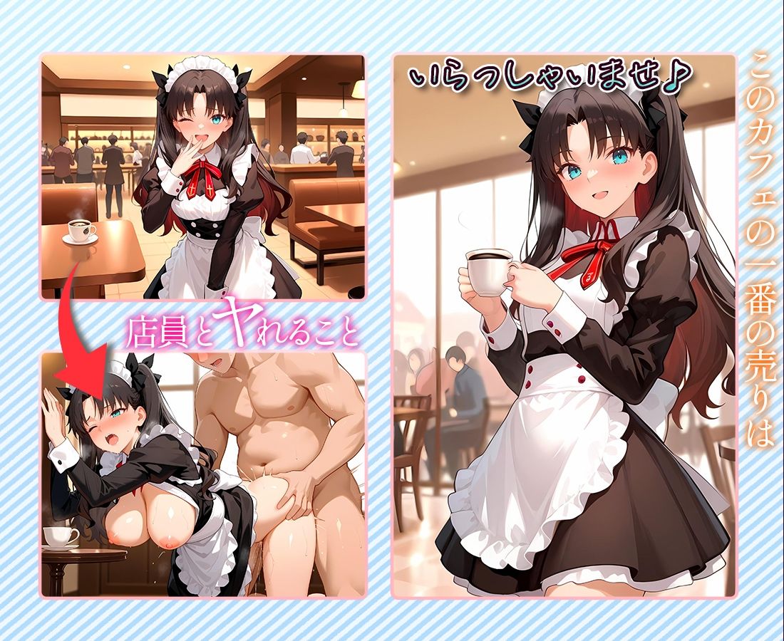 サンプル画像1:注文するとヤらせてくれるカフェ店員  遠〇凛(ヒロインとヤりたい) [d_666941]