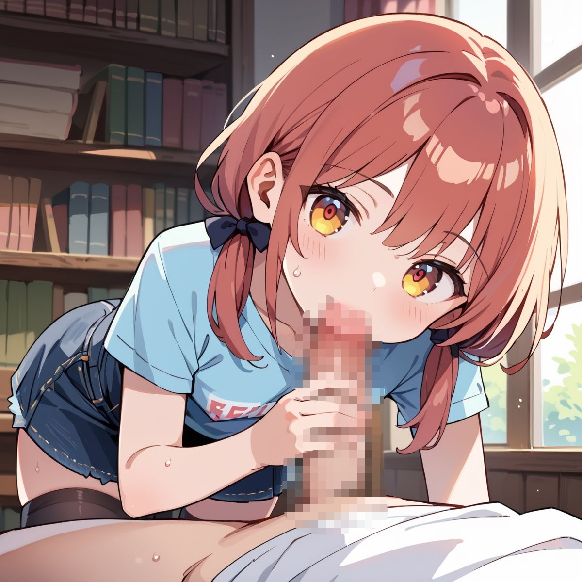 夏休み、図書館の静寂に溶ける2人の秘密page.6 画像3