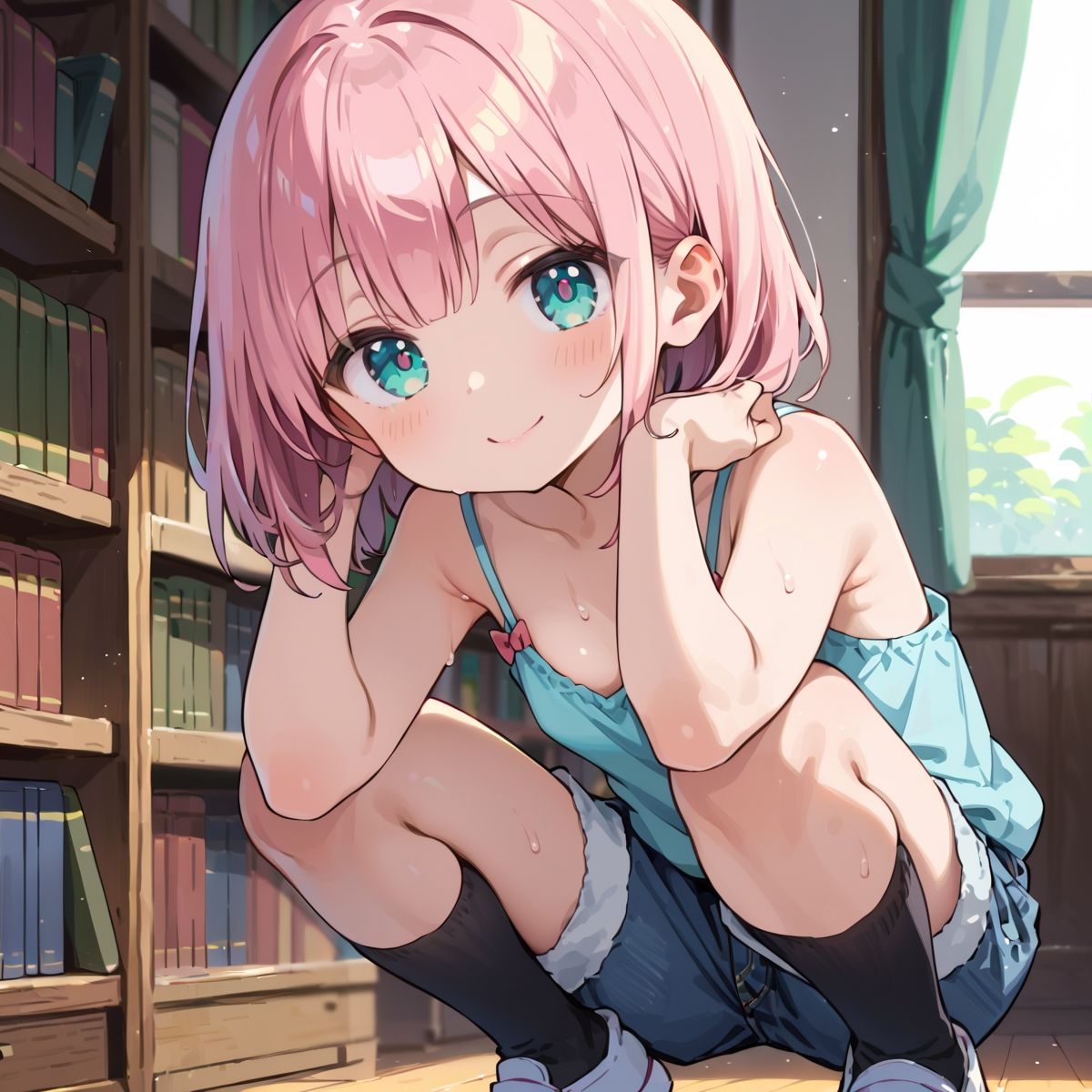 夏休み、図書館の静寂に溶ける2人の秘密page.9 画像3