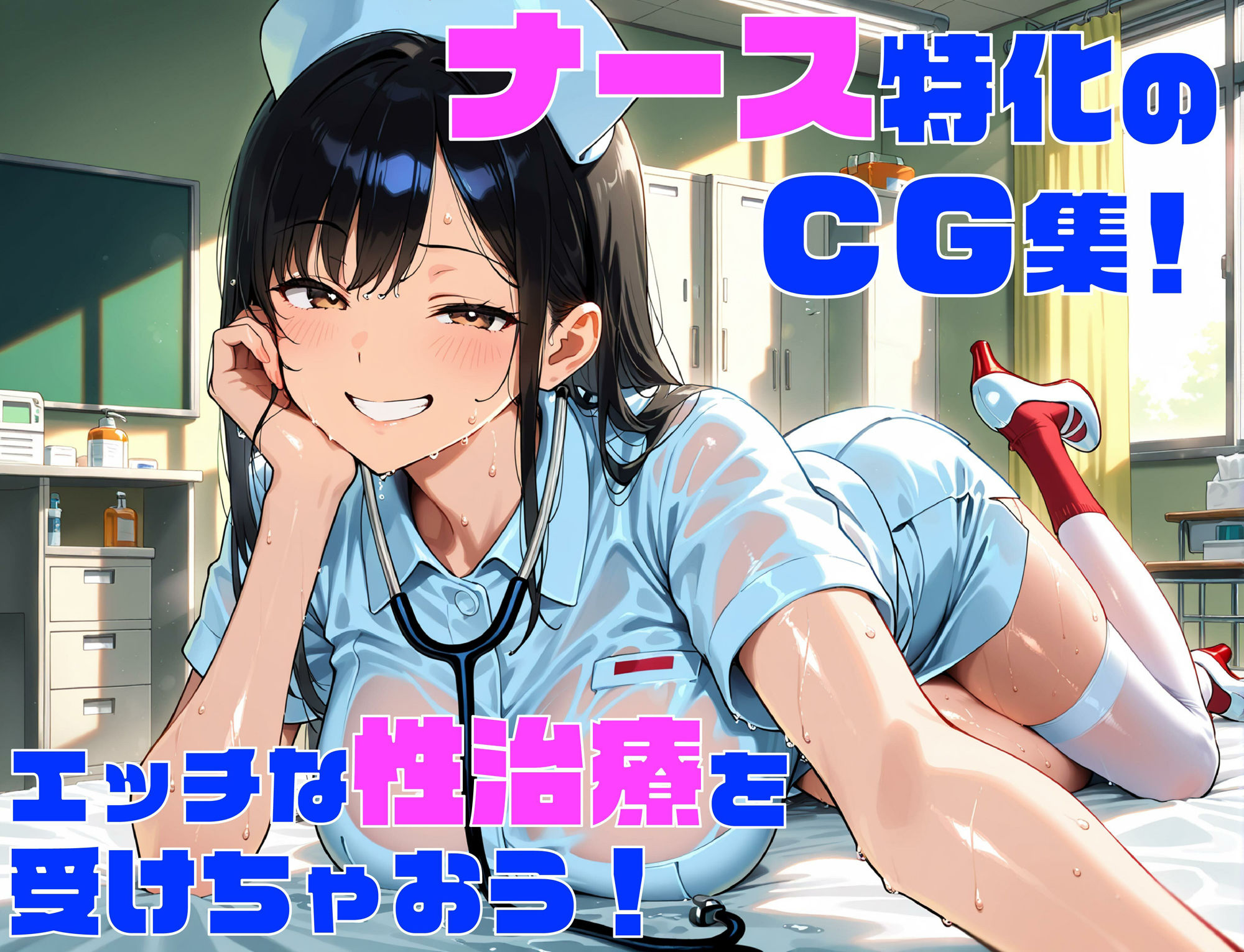 性欲学園 性処理ナース編  〜ナース姿の女の子たちのトクベツな性治療！〜 エロ漫画2