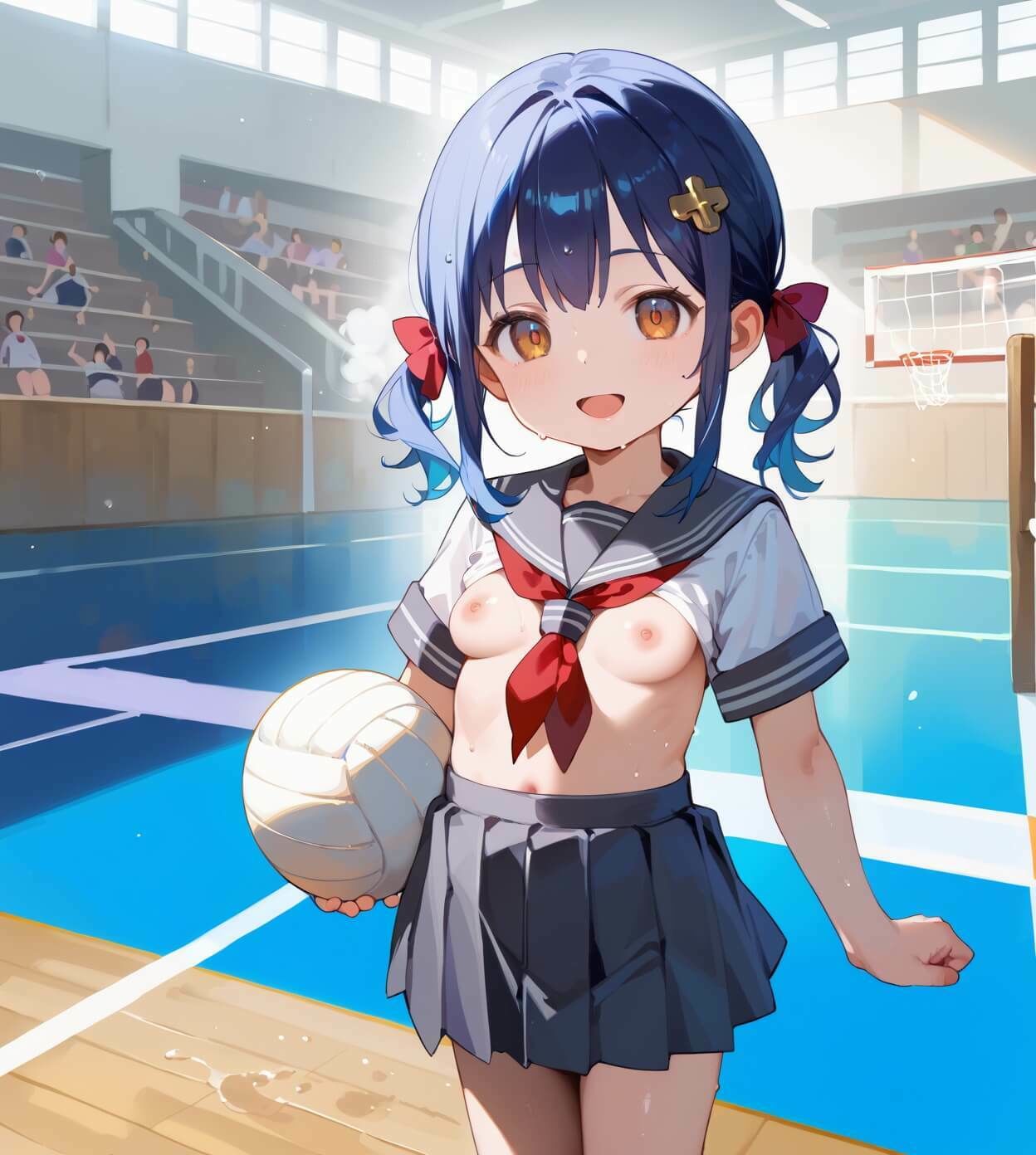 ちっぱい娘と隠れて体育館で2・230枚 画像8