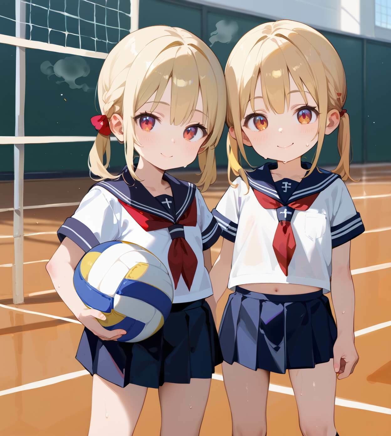 サンプル画像2:ちっぱい娘と隠れて体育館で3・230枚(セイウチ芸人) [d_667049]