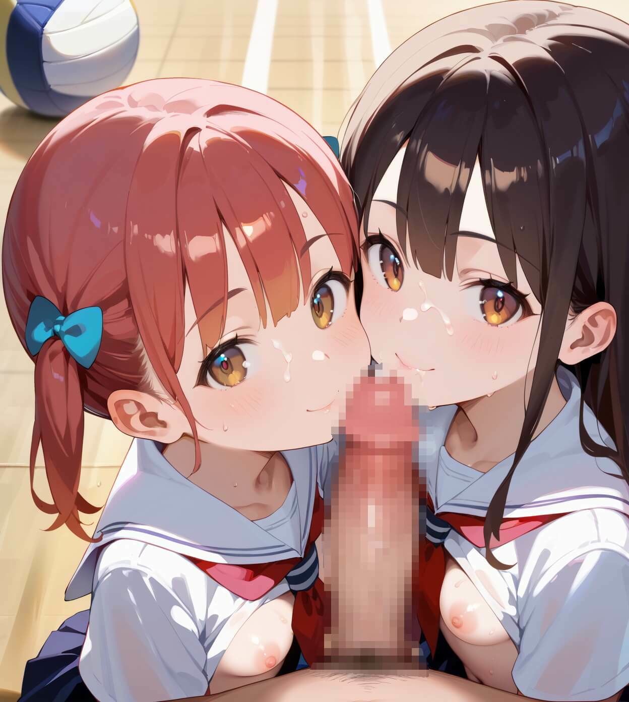 サンプル画像6:ちっぱい娘と隠れて体育館で5・230枚(セイウチ芸人) [d_667057]