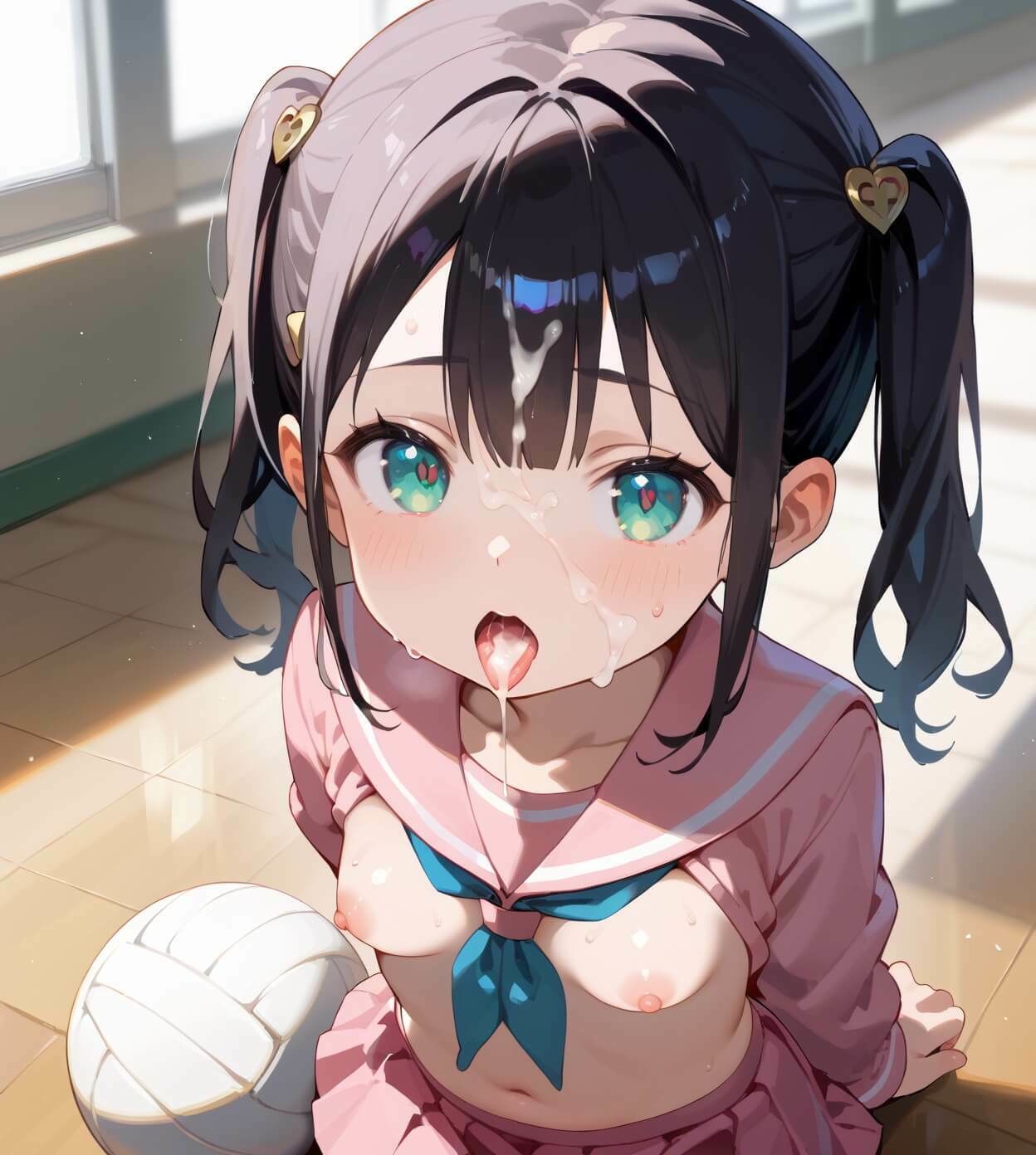 ちっぱい娘と隠れて体育館で6・230枚 画像8