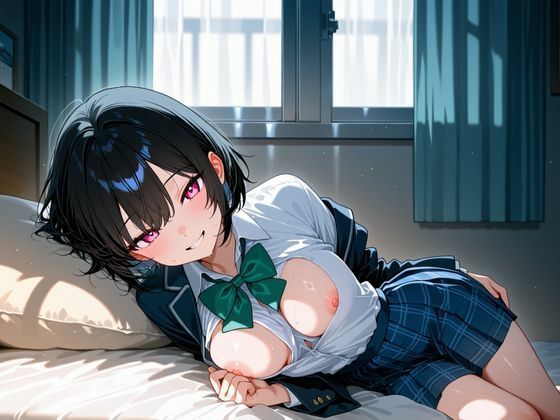 サンプル画像1:学校一可愛いJ○が、実は露出狂だったので所構わず学校でハメまくった。(オズのアダルト使い) [d_667189]