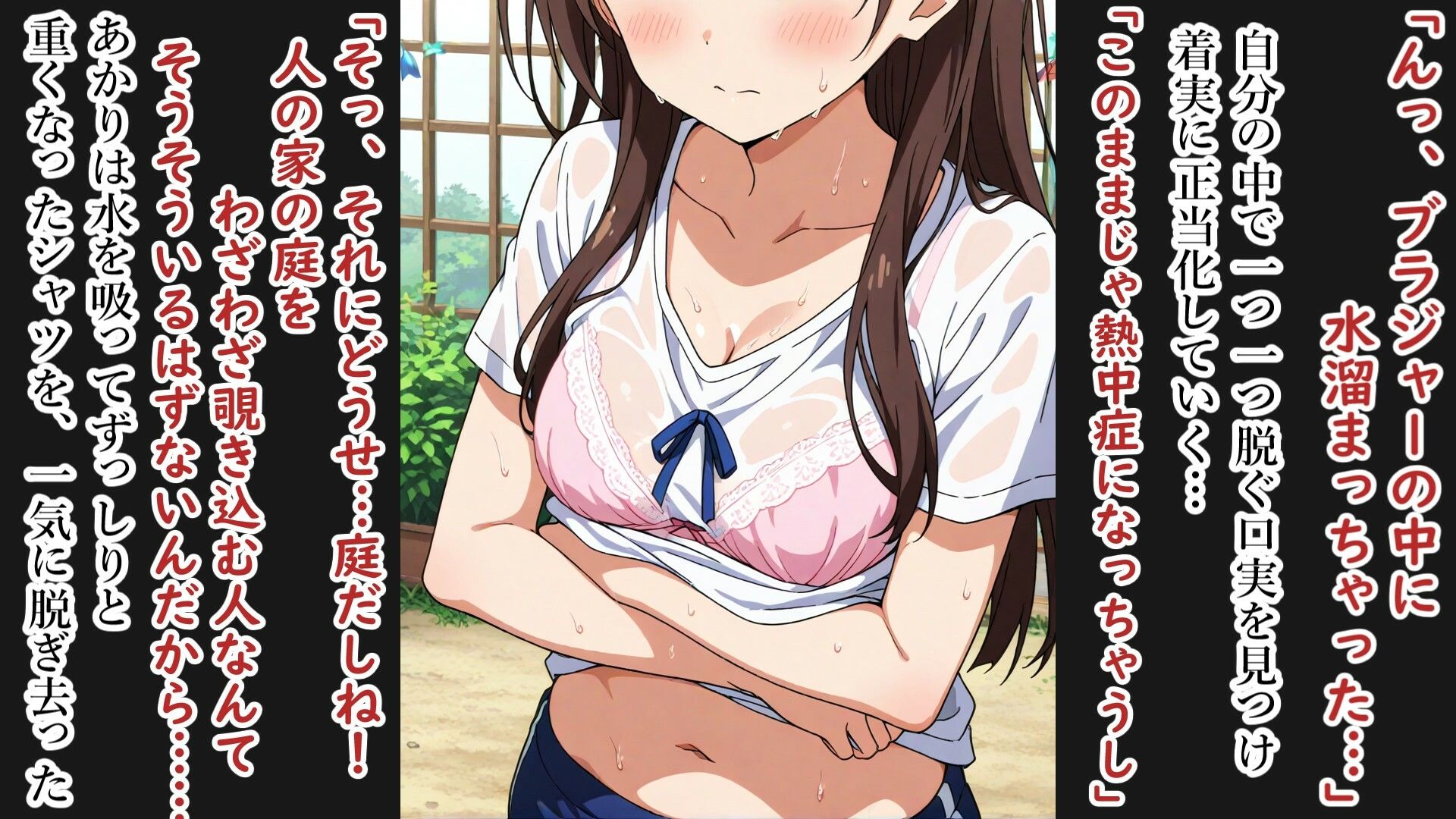 サンプル画像1:辻野あかりの不運な夏休み(張りぼて) [d_667226]