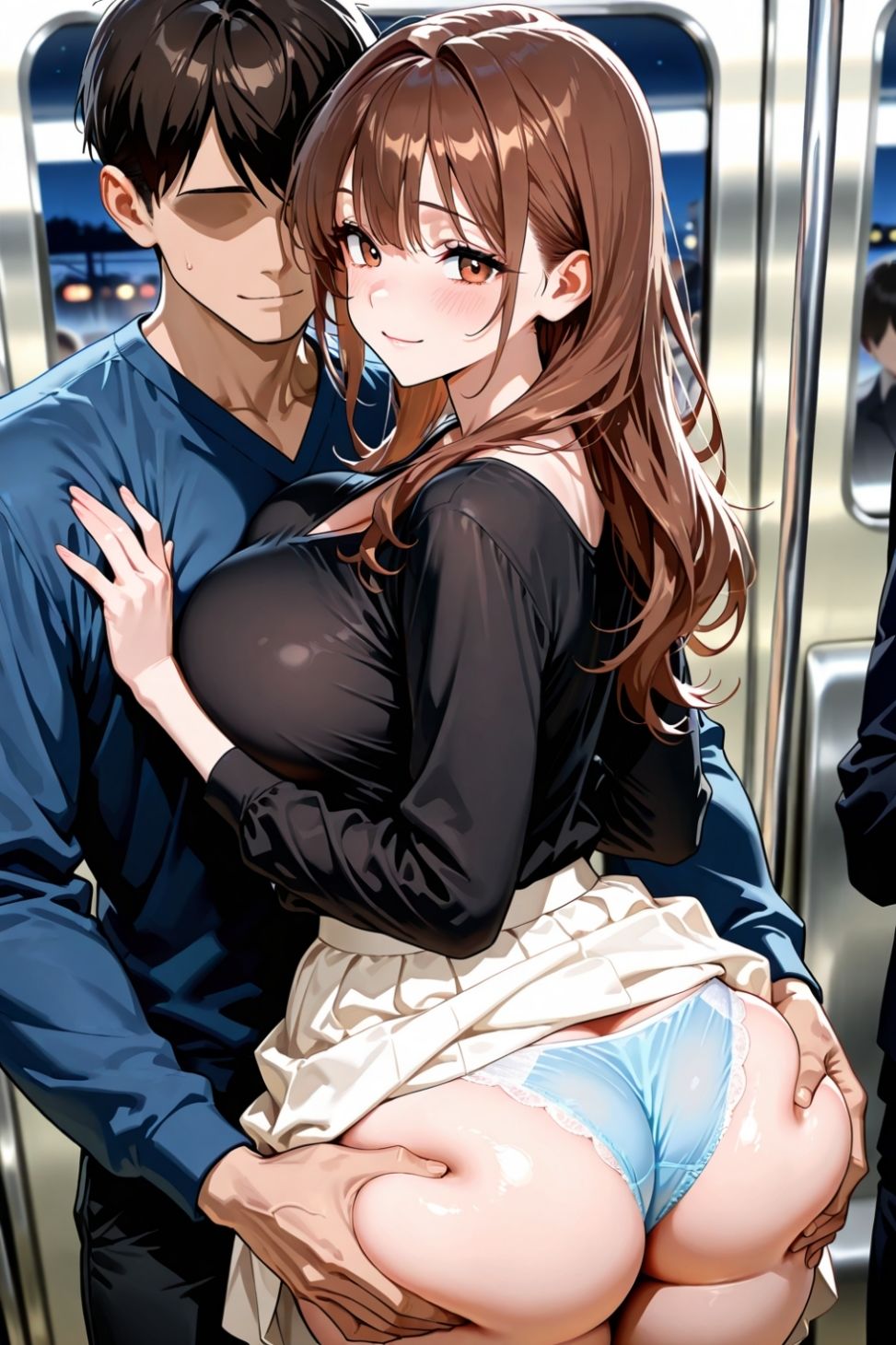 サンプル画像6:快楽に堕ちる夜の電車(カリモーちょん) [d_667324]