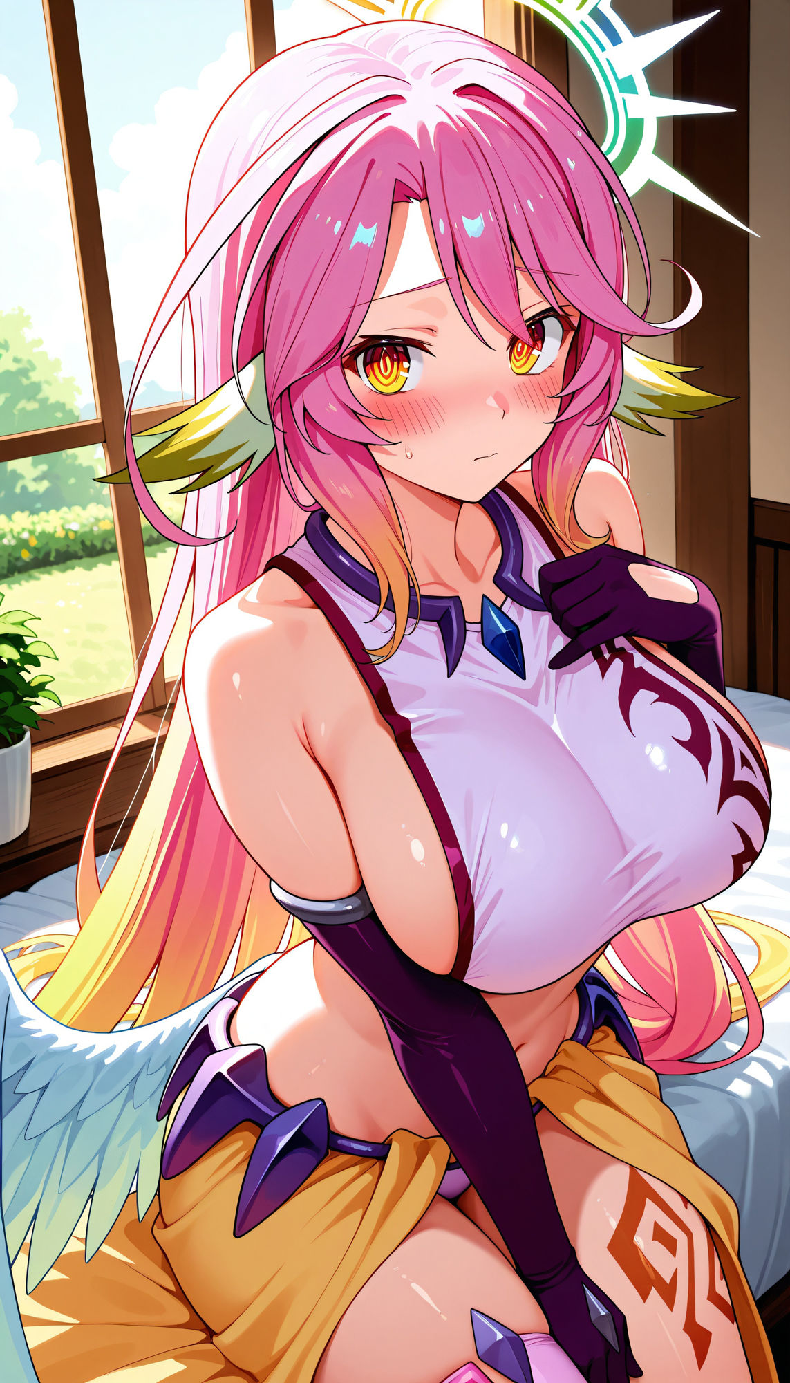 サンプル画像2:『ジブリール（ノーゲーム・ノーライフ）』のエッチなシーン500枚！（寝取られあり）(農地改革) [d_667325]