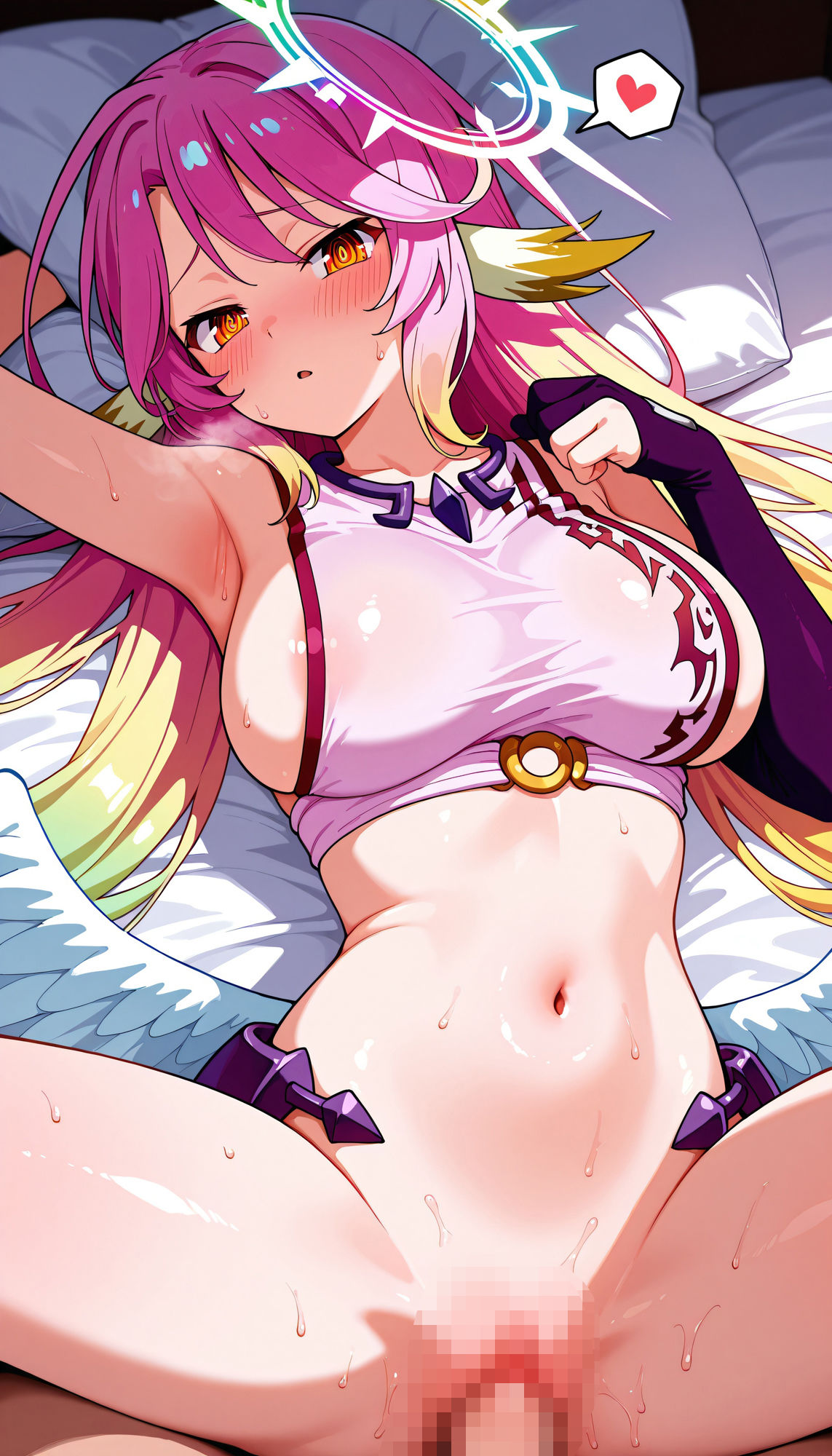 サンプル画像6:『ジブリール（ノーゲーム・ノーライフ）』のエッチなシーン500枚！（寝取られあり）(農地改革) [d_667325]