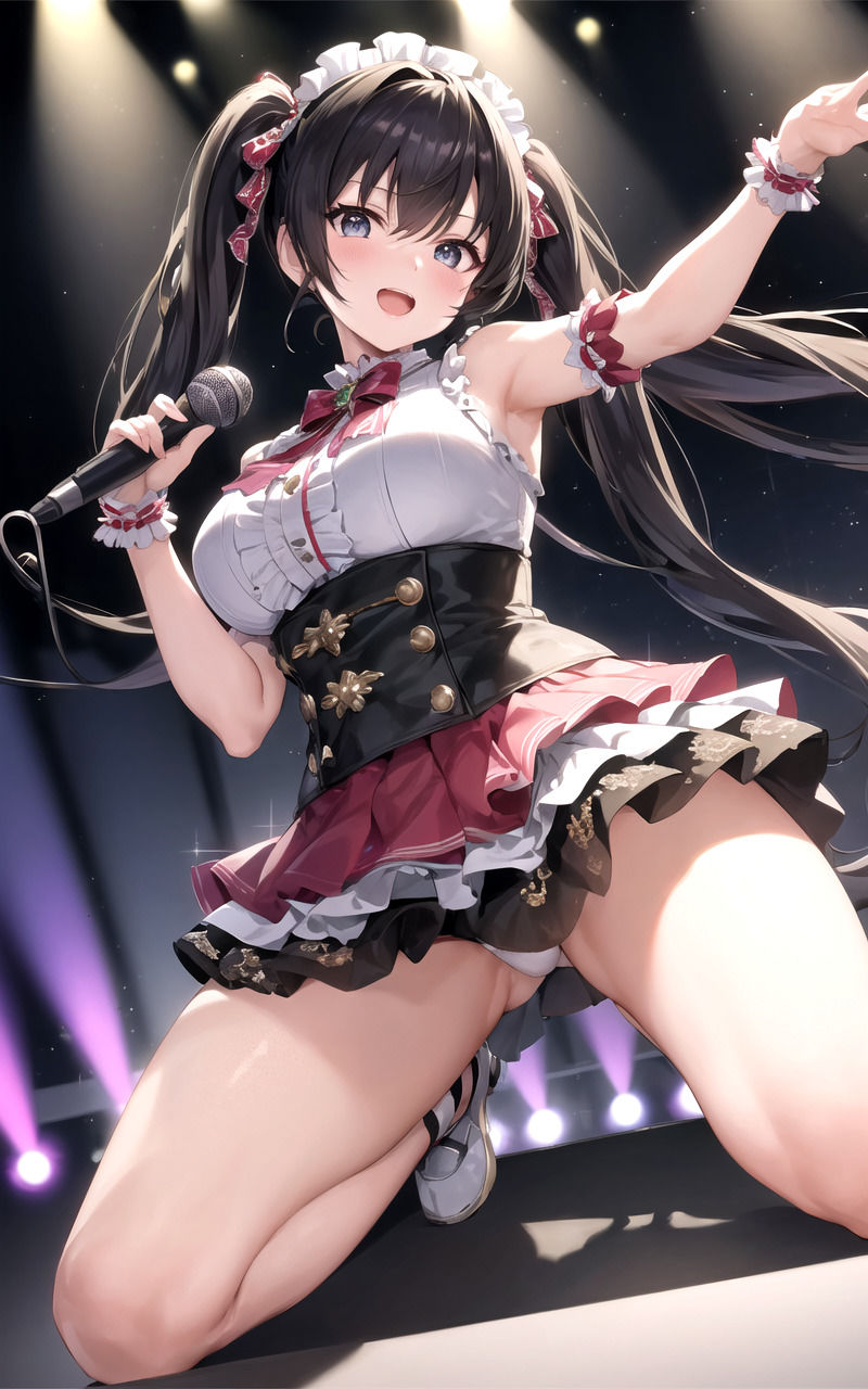 パニエを履き忘れたアイドル_4