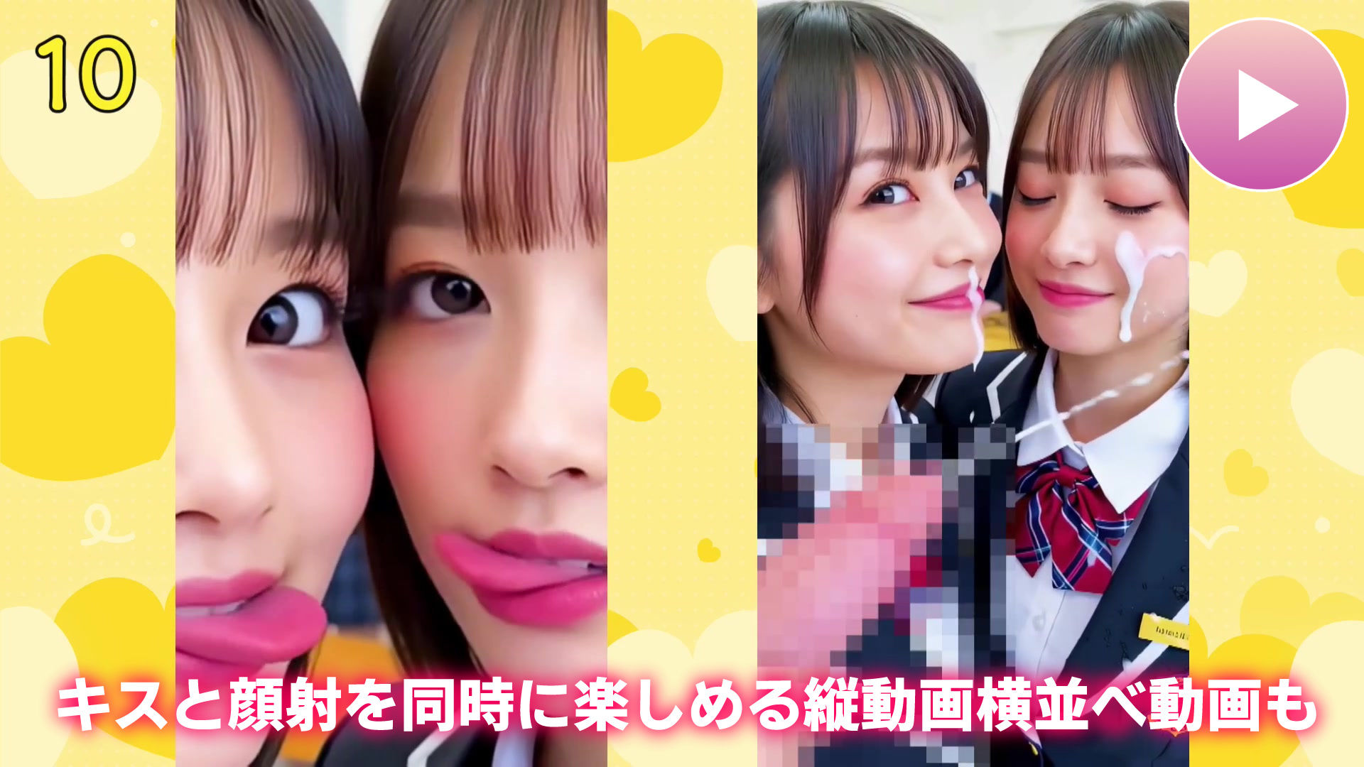 サンプル画像5:【動画】至福のベロキス2 中出しエッチ＆顔射＆添い寝手コキ！〜女子校生〜(コメットパンチ) [d_667359]