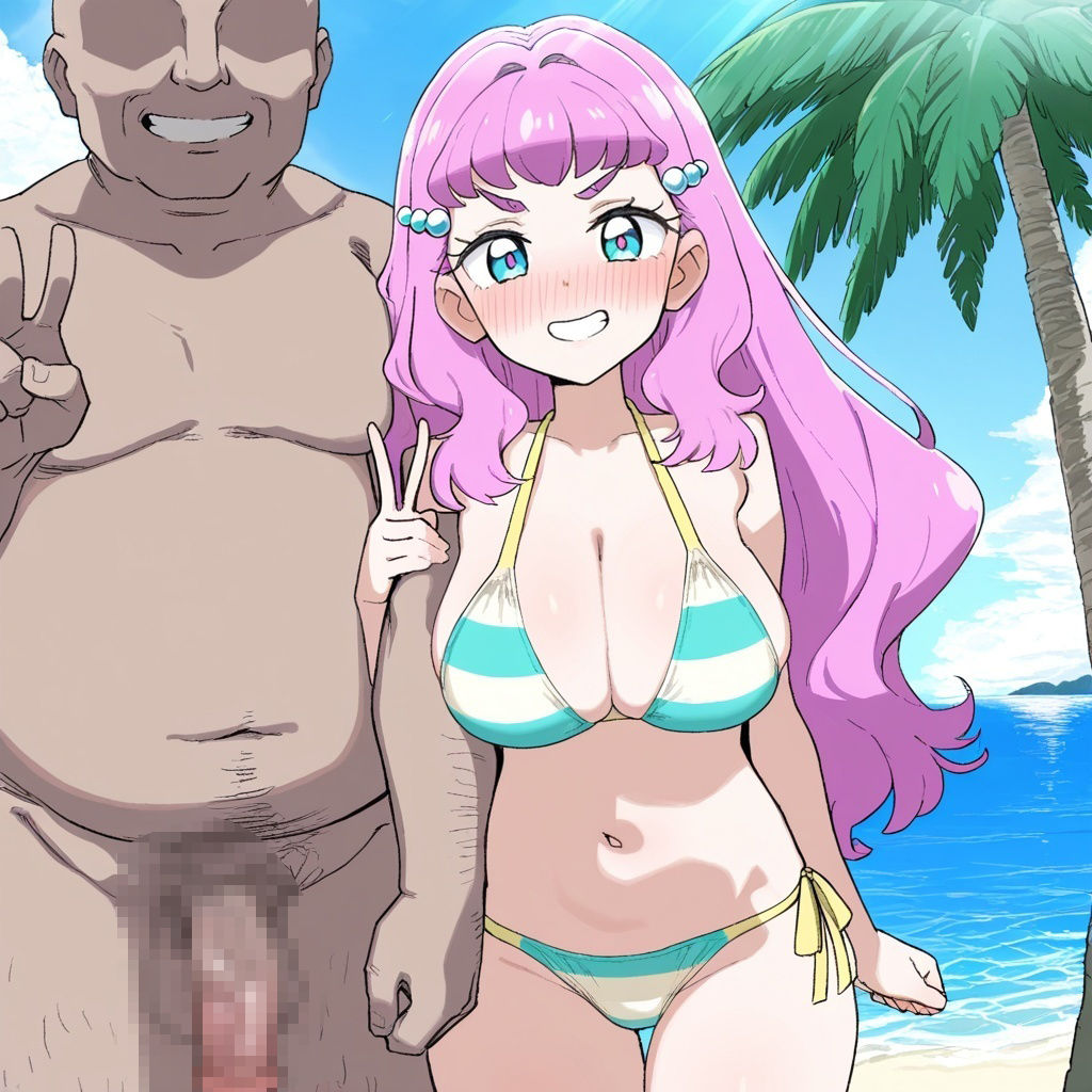 サンプル画像2:【お〇さんx寝取られ】おっさんにナンパされるプ〇キュア ロ〇ラ(雷門AIショップ) [d_667487]