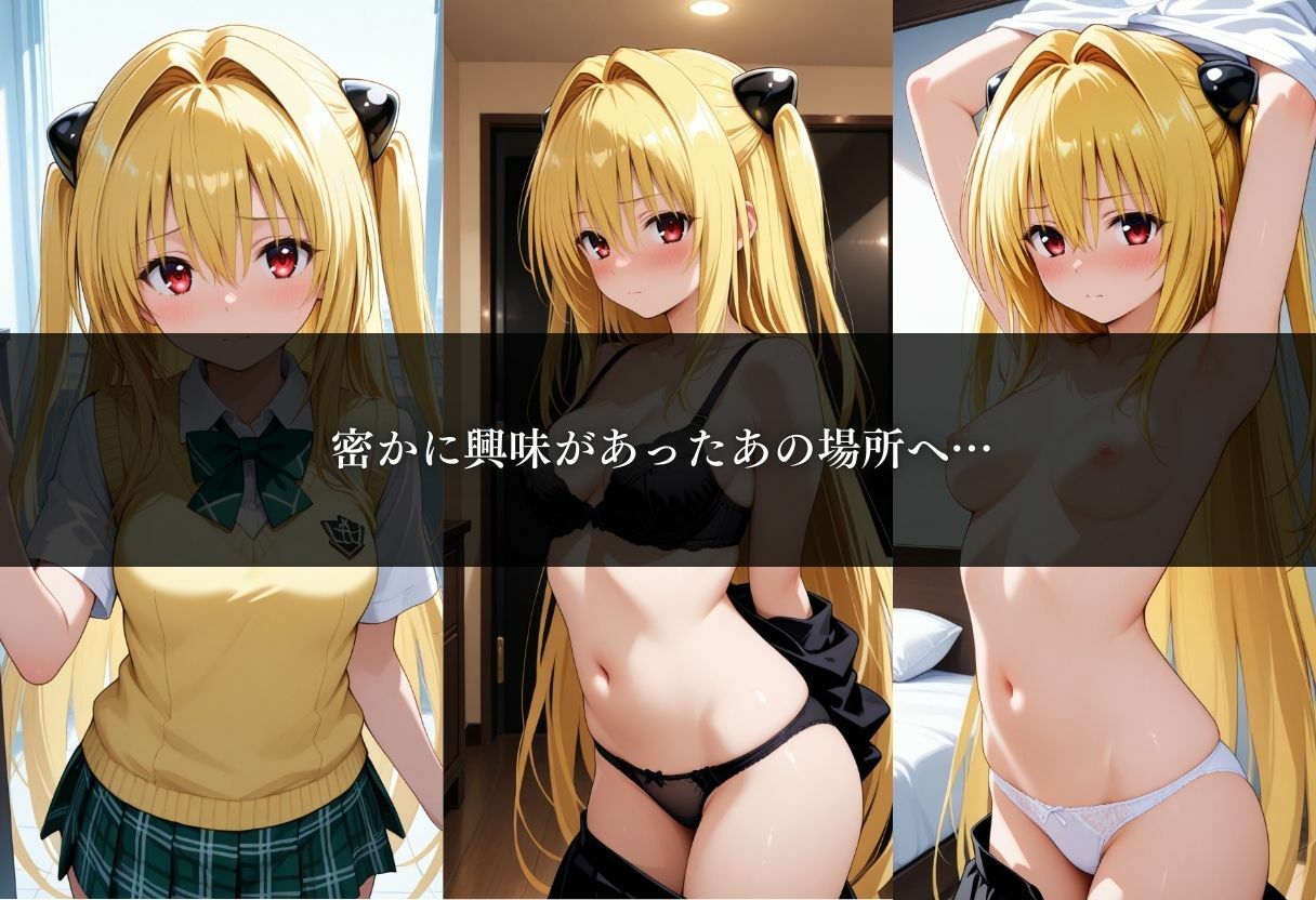 サンプル画像3:女子○校生初めての女性用風俗〜金色の闇編〜(晩酌) [d_667501]