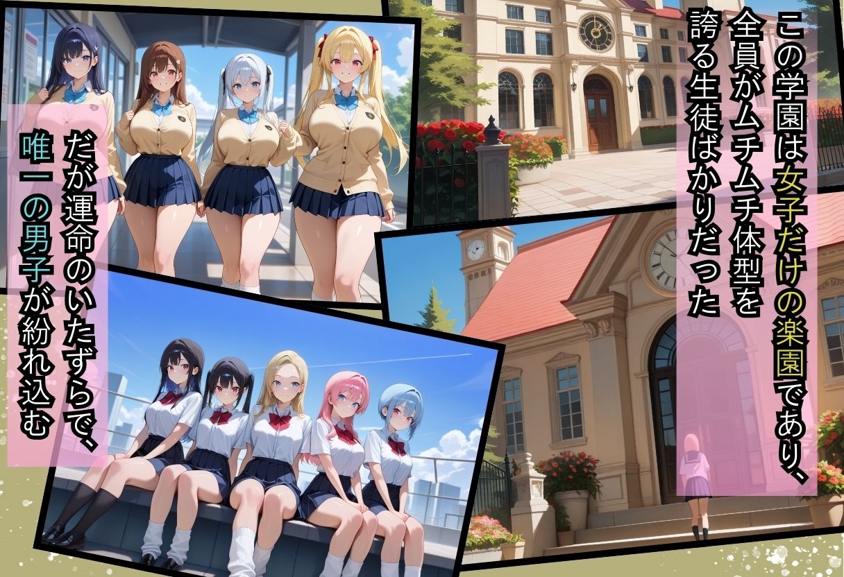 サンプル画像1:間違って女子校に入学したらムチムチ女子校生に毎日中出しを要求される学園生活〜ギャル×清楚のWヒロイン編〜(しらたまレモネード) [d_667588]