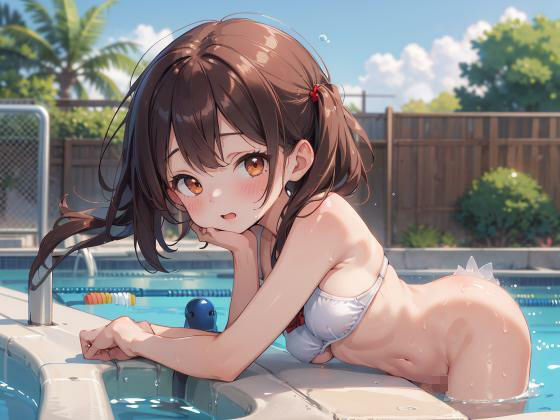 サンプル画像4:超絶可愛いロリの水着姿が最高すぎる(日頃の癒し) [d_667604]