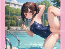 サンプル画像5:超絶可愛いロリの水着姿が最高すぎる(日頃の癒し) [d_667604]