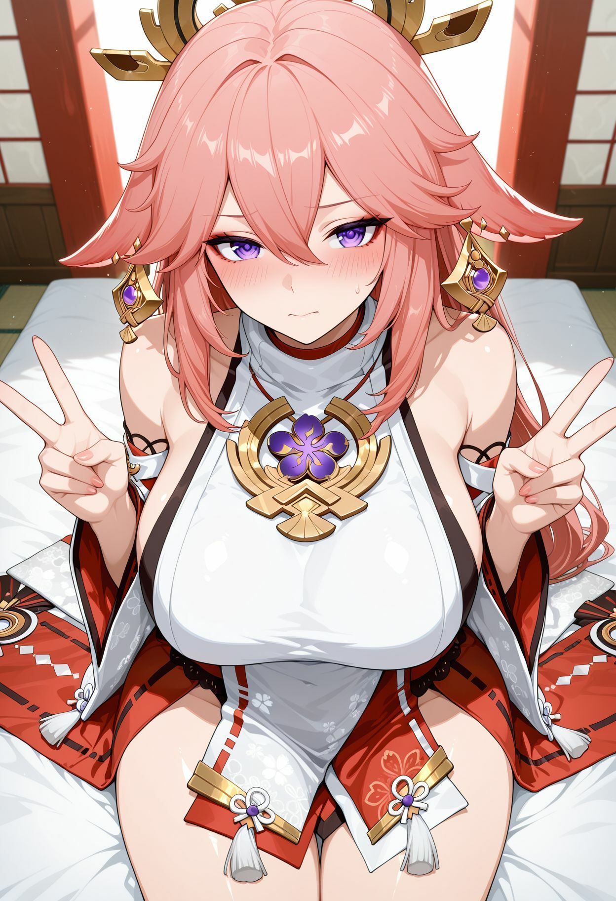 サンプル画像1:種付けおじさんがヒロインを孕ませる話【八重神子】(ヒロインを孕むまで●す種付けおじさん) [d_667691]