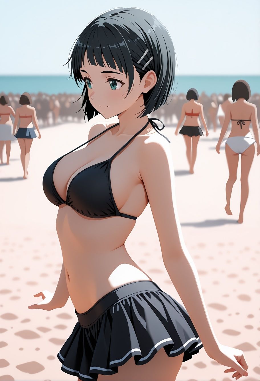 【ビキニ美少女】青い空で催◯生ハメした話 SA◯ 桐◯谷直葉編 画像1