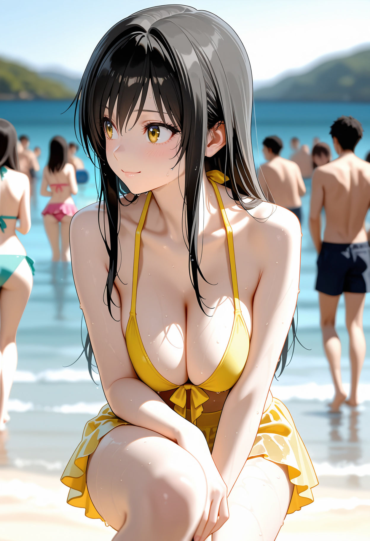 【ビキニ美少女】青い空で催◯生ハメした話 ToL◯VEる 古◯川唯編 画像1