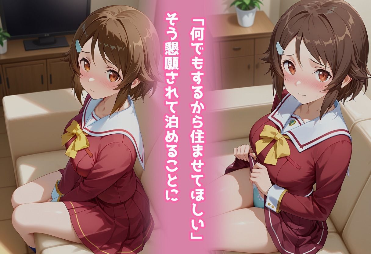 サンプル画像2:民泊トラブル！？…美少女と突然の強●ルームシェア性活 〜リズベット（篠●里香）編〜(アイポスラボ) [d_667882]