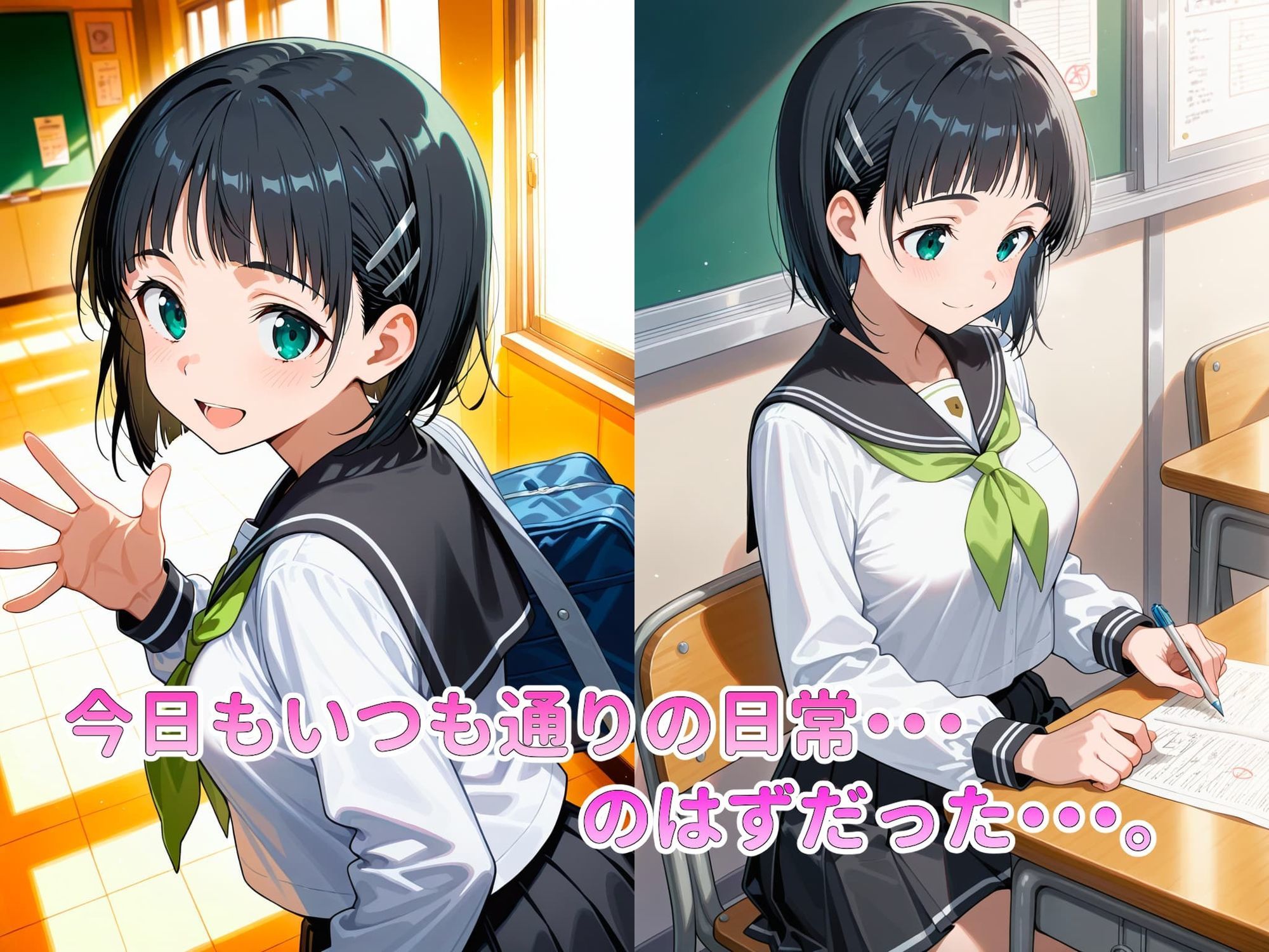 サンプル画像1:恐怖と快楽の電車内〜痴○で目覚めたワタシのカラダ〜直葉編(潮吹きラビリンス) [d_667944]