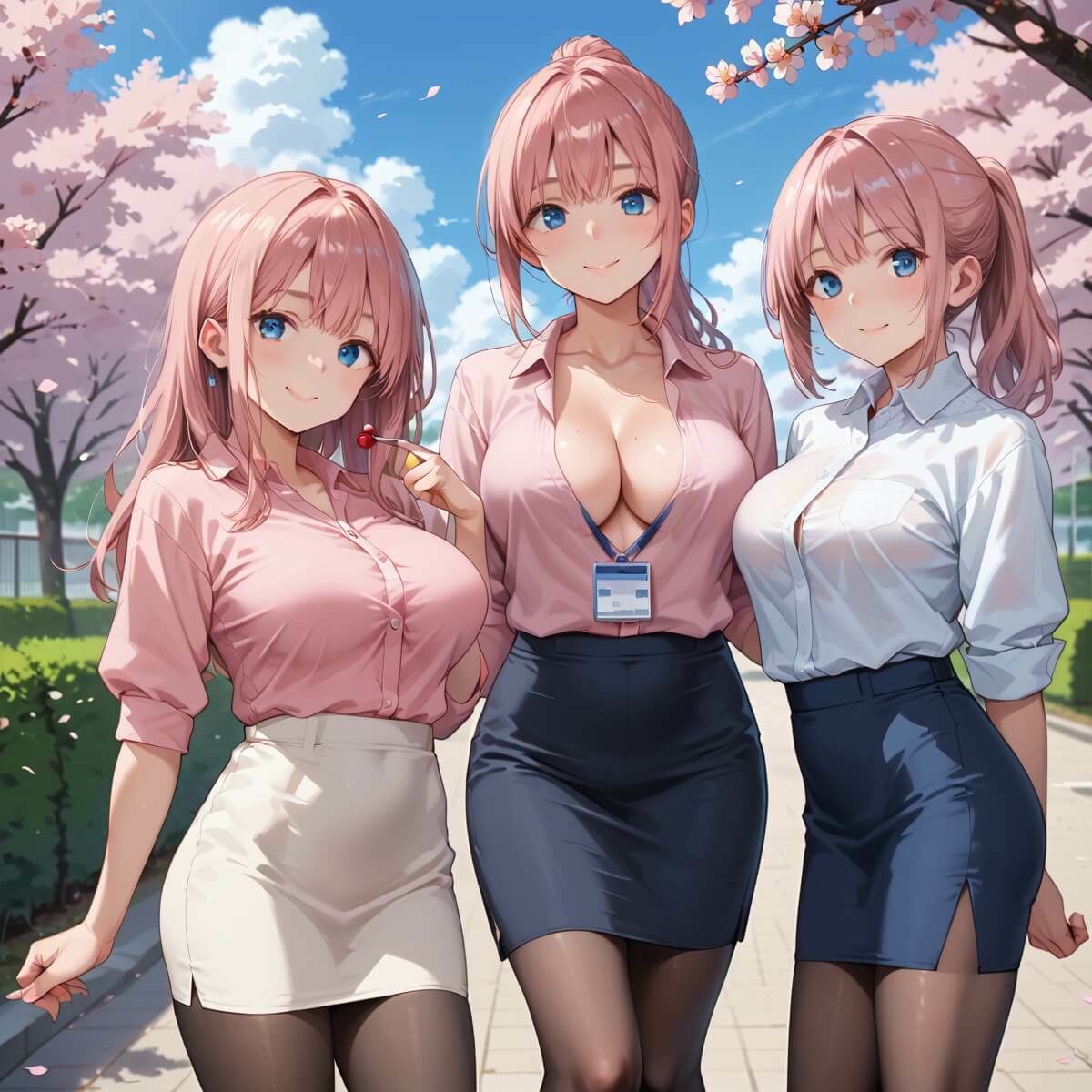 サンプル画像5:桜咲く新人ОLのエッチな入社式！〜こんな研修聞いてません！！〜8【厳選CG150枚収録】(天堂工房) [d_668058]