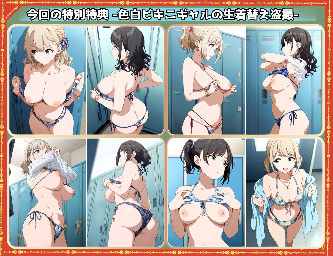 サンプル画像5:盗撮＆下着フェチ特化 2020年代アニメ作画特集 盗撮されているギャルたち -白ギャル編- 500枚を撮影-(青山堂) [d_668288]