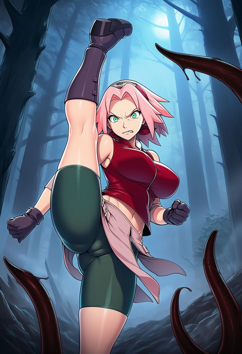 サンプル画像3:サクラ vs ぬるぬる触手【ふたなり編】(Nakki_触手・ヒロピン) [d_668361]