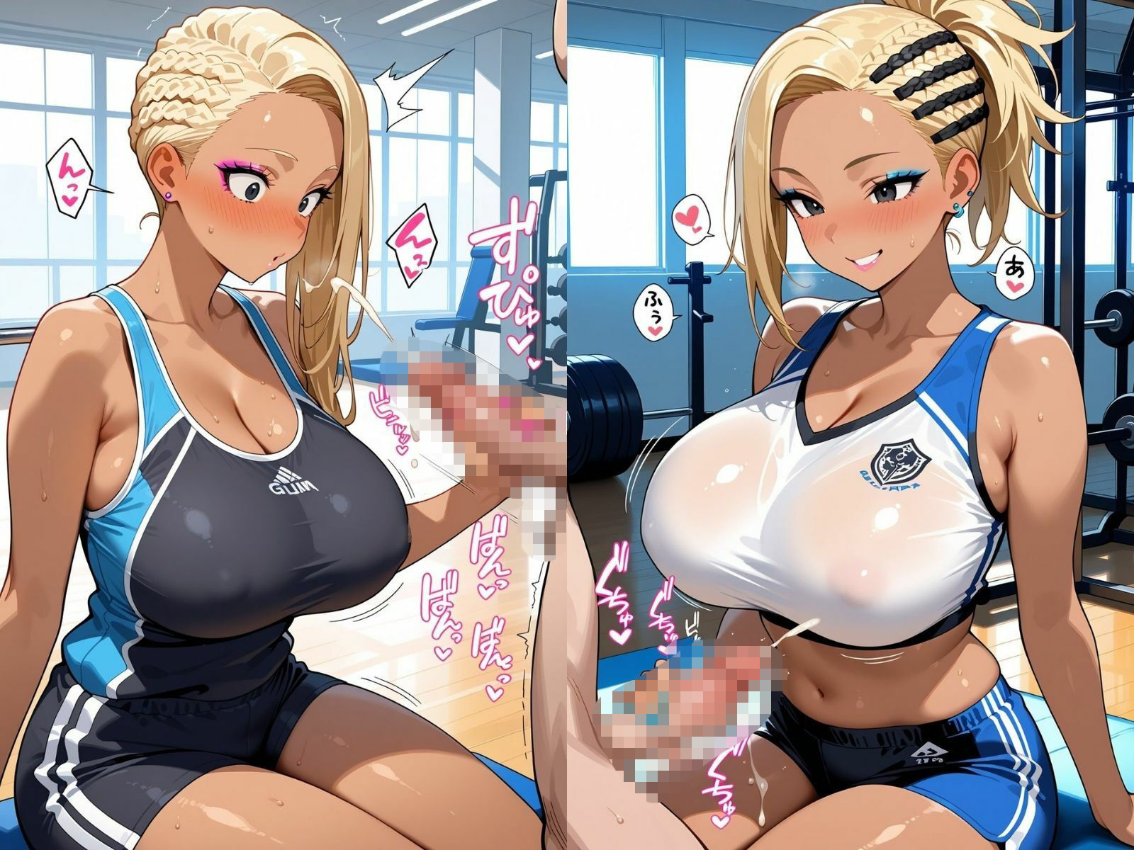 サンプル画像3:ギャルシコ学園 搾精部〜トレーニングジム編〜(JKギャル出版) [d_668504]