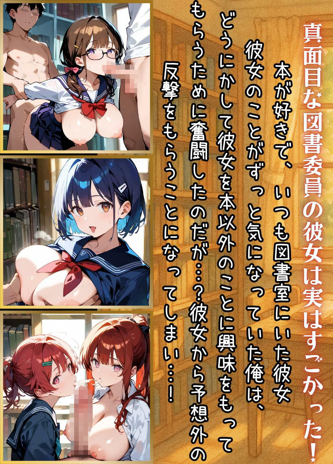 サンプル画像1:図書委員の君が俺とのHに目覚めるまで〜真面目女子がすごかった！〜5【厳選CG270枚】(虚構クラブ) [d_668950]