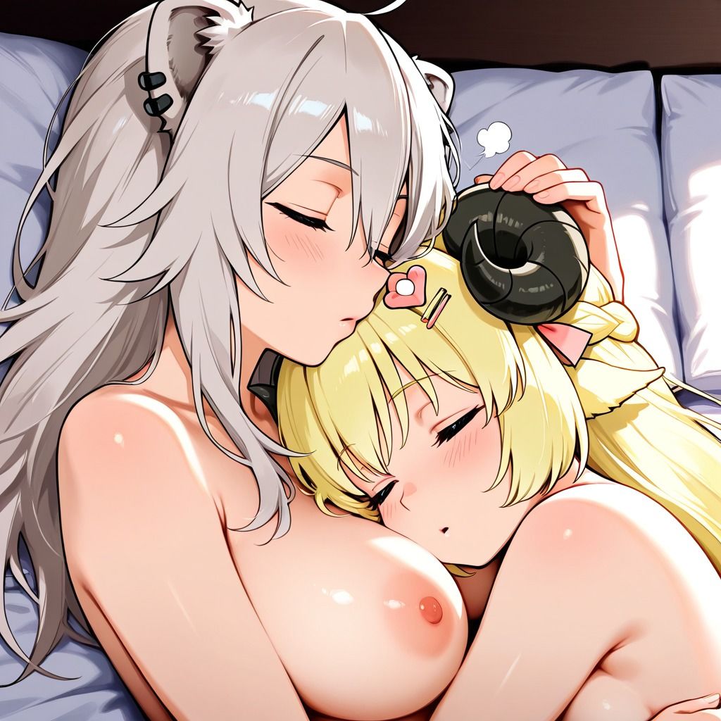 【R-18】角巻わため×獅白ぼたん 80枚 画像6