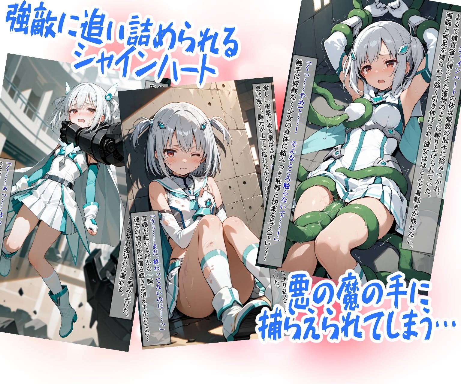 サンプル画像2:魔法少女シャインハート 完全敗北 -悪ノ組織ニ拉致サレル少女達-(えすおー) [d_669069]